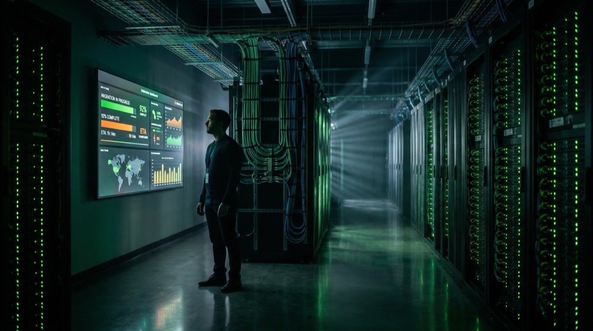 Server infrastructure migration visualization