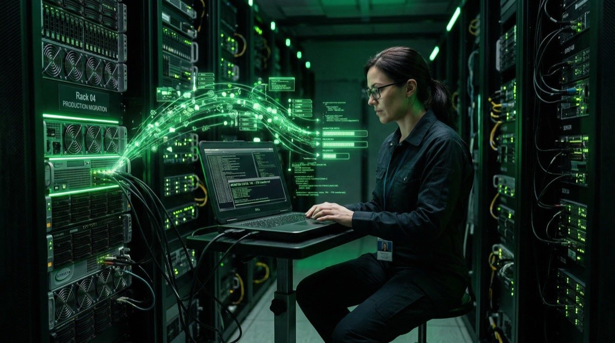 Enterprise server migration in data center